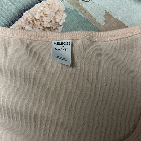 ❣️5|$25❣️Melrose and Market Soft Pink Scoop Neck Top - Picture 3 of 4